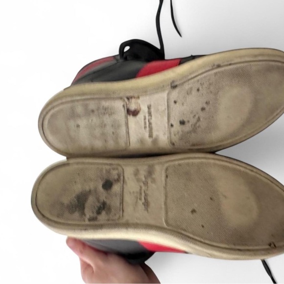 Saint Laurent YSL SL 10H Leather High-Top Sneaker Size 40 7 - Picture 4 of 8